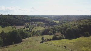 vue aérienne la Jaubertie